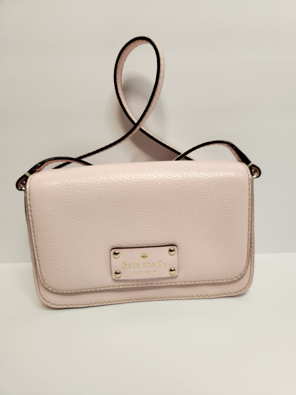kate spade Light Pink Pebbled Leather Crossbody